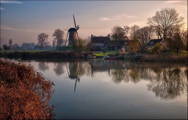 Garden, creek & polder view
